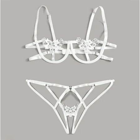 Daqian Lingerie for Women Plus Size Set Erotic Underwear Sexy Bandage Temptation Three Point Lingerie Suit Womens Lingerie Clearance White L(L)
Daqian Lingerie for Women Plus Size Set Erotic Underwear Sexy Bandage Temptation Three Point Lingerie Suit Womens Lingerie Clearance White L(L)