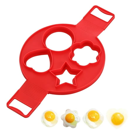 KEUSN Ring Nonstick Silicone Round Rings Pancake Molds Reusable Silicone Non Stick Pancake Maker Ring Maker