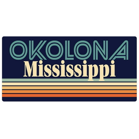 Okolona Mississippi 5 x 2.5-Inch Fridge Magnet Retro Design
