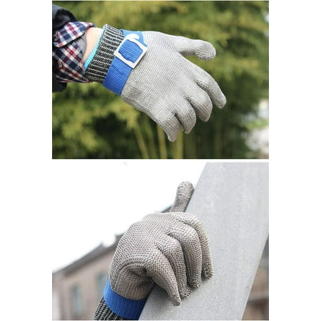 Cut Resistant Gloves Stainless Steel 316L Wire Mesh Butcher Gloves Level 5 Protection Working Glove GL09 XS (One Glove)
Cut Resistant Gloves Stainless Steel 316L Wire Mesh Butcher Gloves Level 5 Protection Working Glove GL09 XS (One Glove)