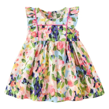 Rovga Casual Dresses For Girls Sleeveless Floral Ruffles Sundress Princess Dress Dance Party Dresses Clothes Party Birthday Girl Dress
Rovga Casual Dresses For Girls Sleeveless Floral Ruffles Sundress Princess Dress Dance Party Dresses Clothes Party Birthday Girl Dress