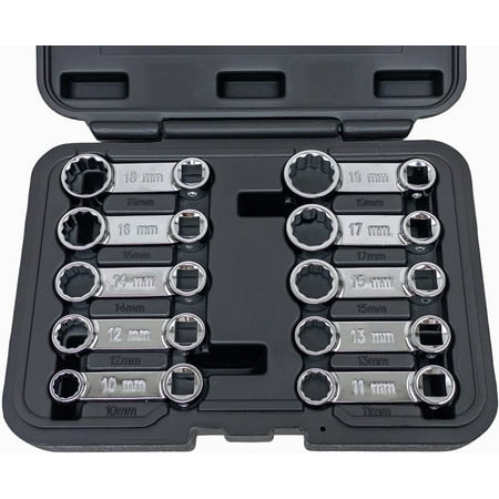 JUNC 3/8 Drive 10 Piece Metric Torque Adapter Set 10mm-19mm