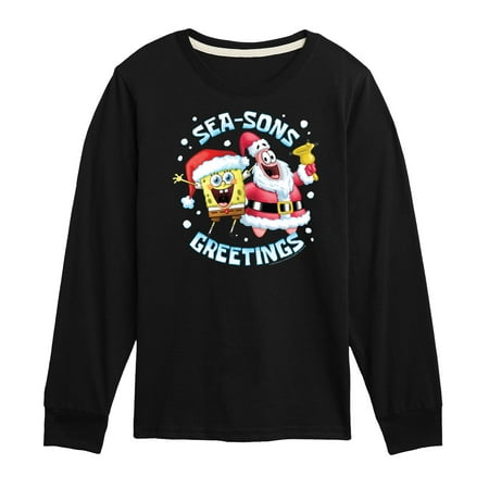 SpongeBob SquarePants - Seasons Greetings - Toddler And Youth Long Sleeve Graphic T-Shirt
SpongeBob SquarePants - Seasons Greetings - Toddler And Youth Long Sleeve Graphic T-Shirt