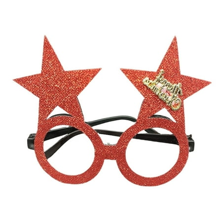 greenhome Christmas Glasses Lensless Funny Comfortable to Wear Cartoon Holiday Wearing Lightweight Antlers Letter Glasses Frame for Party
greenhome Christmas Glasses Lensless Funny Comfortable to Wear Cartoon Holiday Wearing Lightweight Antlers Letter Glasses Frame for Party
