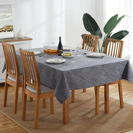 B. Smith Chambray Fabric Tablecloth Navy (60 x 104 Inch)