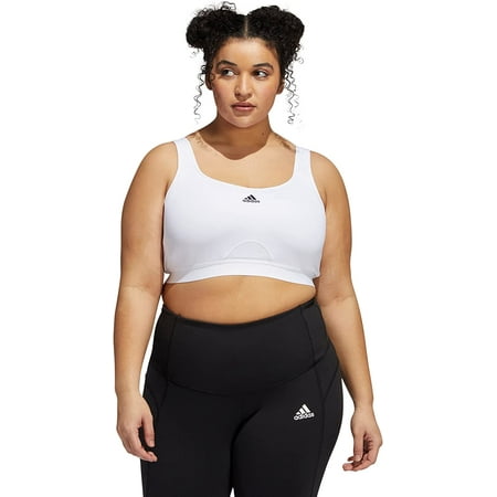 adidas Womens Tlrd Move Training High-Support Sports Bra Size 1X Color White