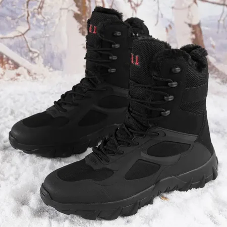 Women‘s Warm Fleece Tactical Boots Outdoor Lightweight Rubber Outsole Boots Women‘s Footwear
Women‘s Warm Fleece Tactical Boots Outdoor Lightweight Rubber Outsole Boots Women‘s Footwear