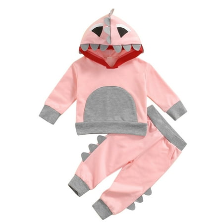 Sunisery Autumn Toddlers Baby Girls Outfits Creative Cartoon Dinosaur Shape Long Sleeve Hooded Pants Clothes Pink 18-24 Months
Sunisery Autumn Toddlers Baby Girls Outfits Creative Cartoon Dinosaur Shape Long Sleeve Hooded Pants Clothes Pink 18-24 Months