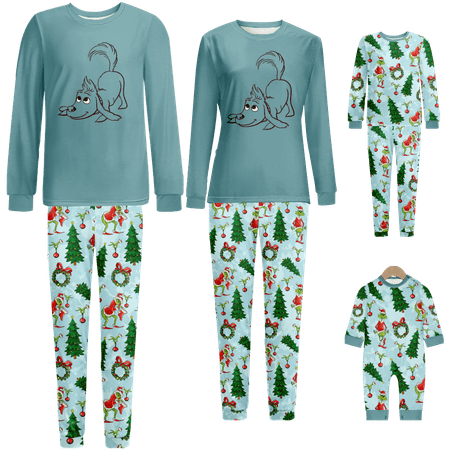 Matching Family Christmas Pajamas Sets Cartoon Monster Print Sizes for Adult-Kids-Baby-Pet 2 Pieces Top and Pants Bodysuits Pajamas Set
Matching Family Christmas Pajamas Sets Cartoon Monster Print Sizes for Adult-Kids-Baby-Pet 2 Pieces Top and Pants Bodysuits Pajamas Set