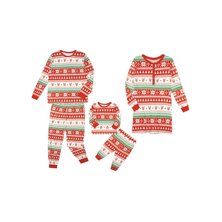 Suanret Christmas Pajamas for Family Snowflakes Elk Print Long Sleeve Family Pajamas Loungewea Sleepwear Homewear Red 5-6 Years
Suanret Christmas Pajamas for Family Snowflakes Elk Print Long Sleeve Family Pajamas Loungewea Sleepwear Homewear Red 5-6 Years