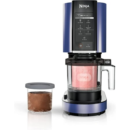 NC301 CREAMi Ice Cream Maker for Gelato Mix-ins Milkshakes Sorbet Smoothie Bowls & More 7 One-Touch Programs with (2) Pint Containers & Lids Compact Size Perfect for Kids Blue
NC301 CREAMi Ice Cream Maker for Gelato Mix-ins Milkshakes Sorbet Smoothie Bowls & More 7 One-Touch Programs with (2) Pint Containers & Lids Compact Size Perfect for Kids Blue