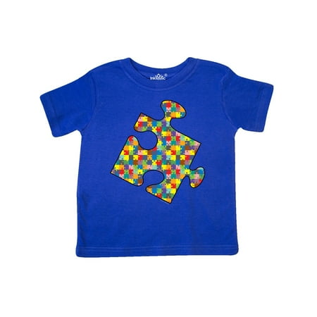 Inktastic Jigsaw Patterned Jigsaw Piece Gift Toddler Boy or Toddler Girl T-Shirt