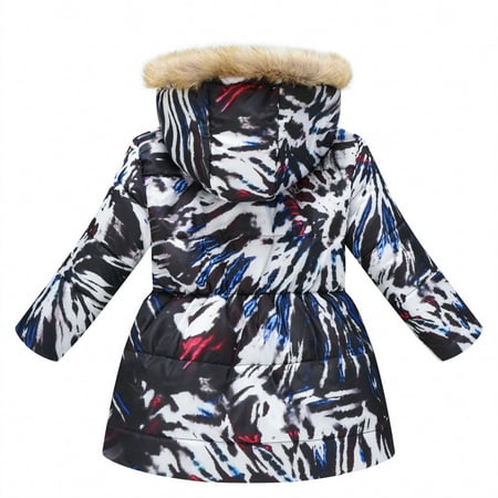 BIZIZA Coat for Toddler Pockets Zip Up Cartoon Print Faux Fur Hooded Long Sleeve Tops 3-10Y Chlid Baby Black 150
BIZIZA Coat for Toddler Pockets Zip Up Cartoon Print Faux Fur Hooded Long Sleeve Tops 3-10Y Chlid Baby Black 150