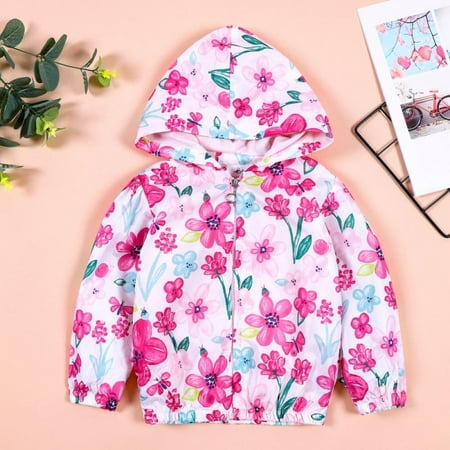 SYNPOS Toddler Girls Floral Print Zip Jacket Hooded Trench Lightweight Kids Coats Windbreaker Outdoor Cute Dust Coats
SYNPOS Toddler Girls Floral Print Zip Jacket Hooded Trench Lightweight Kids Coats Windbreaker Outdoor Cute Dust Coats