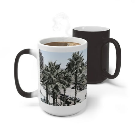 San Diego Palm Tree Color Changing Mug - Fun and Festive