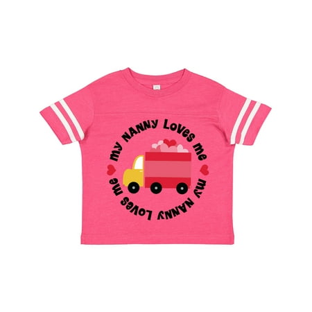 Inktastic My Nanny Loves Me Gift Toddler Boy or Toddler Girl T-Shirt