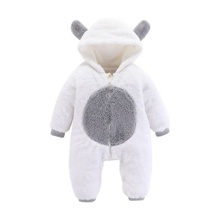 QWERTYU Infant Baby Long Sleeve Cartoon Romper for Girl Boy Winter Warm Clothes Hooded Jumpsuit 3M-12M White 6M
QWERTYU Infant Baby Long Sleeve Cartoon Romper for Girl Boy Winter Warm Clothes Hooded Jumpsuit 3M-12M White 6M