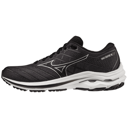 Mizuno Men s Wave Inspire 18 Running Shoe Size 7 Black-Silver (9073)