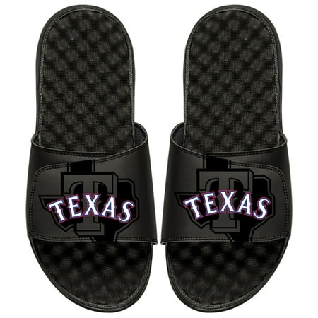 Texas Rangers ISlide MLB Tonal Pop Slide Sandals - Black