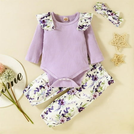 Newborn Girls Boys Clothes Baby Girl Flying Sleeve Hanging Romper + Printed Flower Pants Set Brown XL/100 (9-12M)
Newborn Girls Boys Clothes Baby Girl Flying Sleeve Hanging Romper + Printed Flower Pants Set Brown XL/100 (9-12M)
