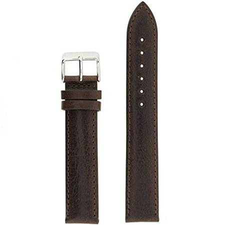 tech swiss lea1432-21ss watch band genuine leather calfskin brown 21 millimeters