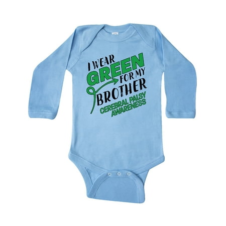 Inktastic I Wear Green for my Brother- Cerebral Palsy awareness Gift Baby Boy or Baby Girl Long Sleeve Bodysuit
Inktastic I Wear Green for my Brother- Cerebral Palsy awareness Gift Baby Boy or Baby Girl Long Sleeve Bodysuit