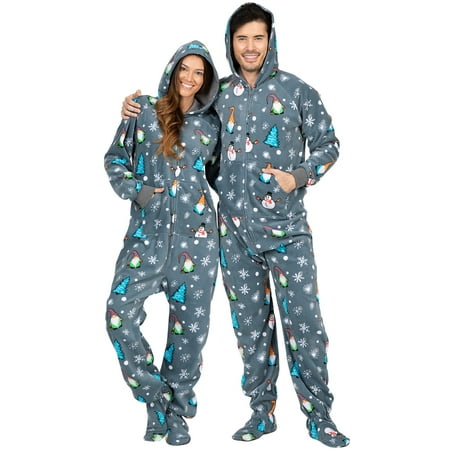 Footed Pajamas - Merry Gnomes Adult Hoodie Fleece One Piece - Adult - Medium Adult Plus Size/Wide (Fits 5 8 - 5 11 )
Footed Pajamas - Merry Gnomes Adult Hoodie Fleece One Piece - Adult - Medium Adult Plus Size/Wide (Fits 5 8 - 5 11 )
