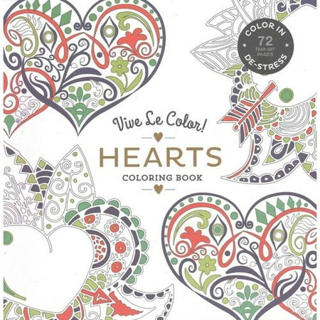 Vive Le Color! Hearts Coloring Book
