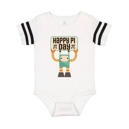 Inktastic Happy Pi Day Robot Math Class Gift Baby Boy or Baby Girl Bodysuit