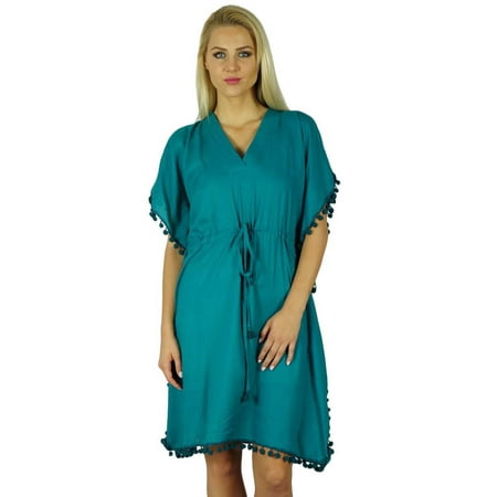 Bimba Women Cotton Kaftan With Pom Pom Tassels Short Caftan Beach Coverup
Bimba Women Cotton Kaftan With Pom Pom Tassels Short Caftan Beach Coverup