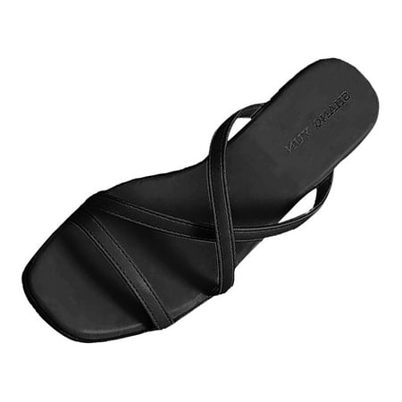 Qufokar Flat Dressy Sandals for Women Womens Sandals Slides Women s foreign Trade Large Square Heel Fashion Casual Solid Middle Heel Sandals Womens Sandals Size 12 Wide Width
Qufokar Flat Dressy Sandals for Women Womens Sandals Slides Women s foreign Trade Large Square Heel Fashion Casual Solid Middle Heel Sandals Womens Sandals Size 12 Wide Width