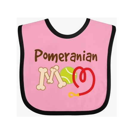 Inktastic Pomeranian Dog Mom Gift Baby Girl Bib