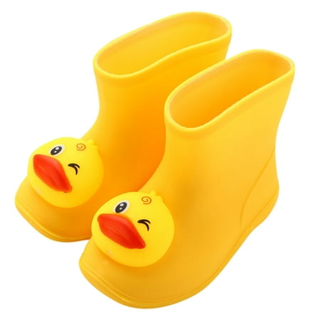 Toddler Kids Baby Boys Cartoon Rubber Waterproof Rain Shoes Rain Boots