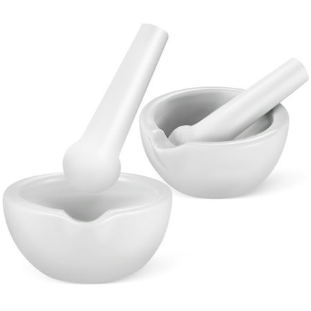 2 Sets Porcelain Mortars and Pestles Porcelain Herb Grinders Grinding Bowls for Seasonings Herbs
2 Sets Porcelain Mortars and Pestles Porcelain Herb Grinders Grinding Bowls for Seasonings Herbs