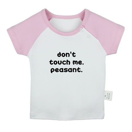 Don t Touch Me Peasant Funny T shirt For Baby Newborn Babies T-shirts Infant Tops 0-24M Kids Graphic Tees Clothing (Short Pink Raglan T-shirt 0-6 Months)
Don t Touch Me Peasant Funny T shirt For Baby Newborn Babies T-shirts Infant Tops 0-24M Kids Graphic Tees Clothing (Short Pink Raglan T-shirt 0-6 Months)