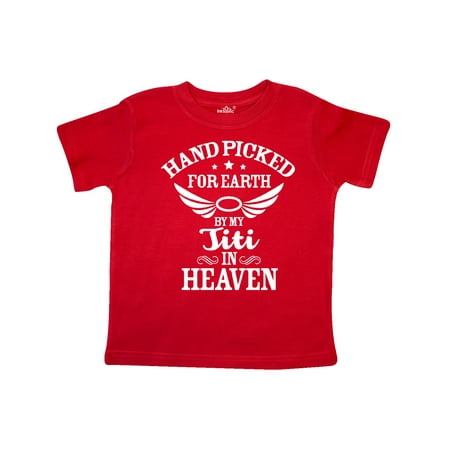 Inktastic Handpicked for Earth By My Titi in Heaven with Angel Wings Gift Toddler Boy or Toddler Girl T-Shirt
Inktastic Handpicked for Earth By My Titi in Heaven with Angel Wings Gift Toddler Boy or Toddler Girl T-Shirt