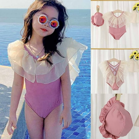 PEONAVET Toddler Baby Girls Swimsuit Ruffled Sleeveless Swimwear One-Piece Beachwear Bathing Suit for 2-3 Years With Hat - Summer Savings Clearance
PEONAVET Toddler Baby Girls Swimsuit Ruffled Sleeveless Swimwear One-Piece Beachwear Bathing Suit for 2-3 Years With Hat - Summer Savings Clearance