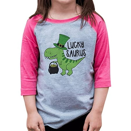 7 ate 9 Apparel Girls St. Patrick s Day Shirts - Luckysaurus Lucky Dino Pink Shirt 4T
7 ate 9 Apparel Girls St. Patrick s Day Shirts - Luckysaurus Lucky Dino Pink Shirt 4T