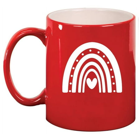 Boho Rainbow Ceramic Coffee Mug Tea Cup Gift for Her Friend Coworker Sister (11oz Red)
Boho Rainbow Ceramic Coffee Mug Tea Cup Gift for Her Friend Coworker Sister (11oz Red)