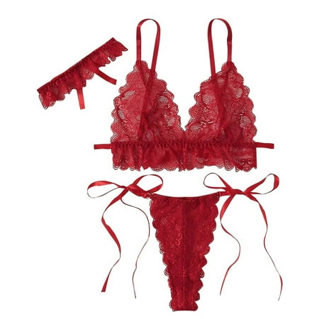 Mackneog Plus Size Underwear New Lace 3-Pc Bandage Lingerie Women Underwear Sleepwear Wireless Bra G-string Polyester Lace Thong Plus Size Panties
Mackneog Plus Size Underwear New Lace 3-Pc Bandage Lingerie Women Underwear Sleepwear Wireless Bra G-string Polyester Lace Thong Plus Size Panties