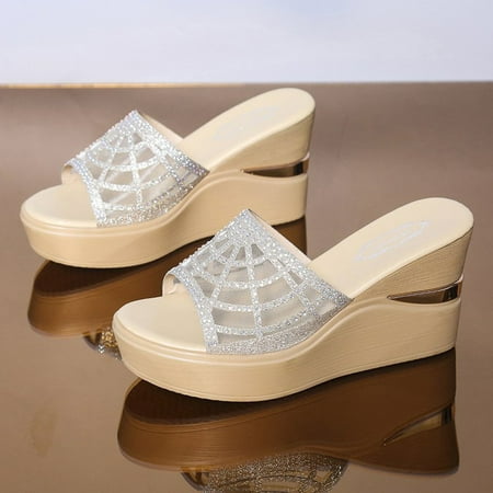 Cathalem Open Toe Shoes Women’s Summer Fashion Sandals Wedges Beach Slippers Roman Women s slipper Womens Knit Slippers Non Slip Gold 8.5
Cathalem Open Toe Shoes Women’s Summer Fashion Sandals Wedges Beach Slippers Roman Women s slipper Womens Knit Slippers Non Slip Gold 8.5