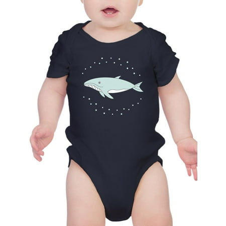 Blue Whale Cute Bodysuit Infant -Image by Shutterstock 24 Months