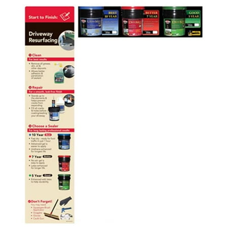 GFX DS07-0745-F08-S15 Black Jack Driveway Coatings Pop Kit