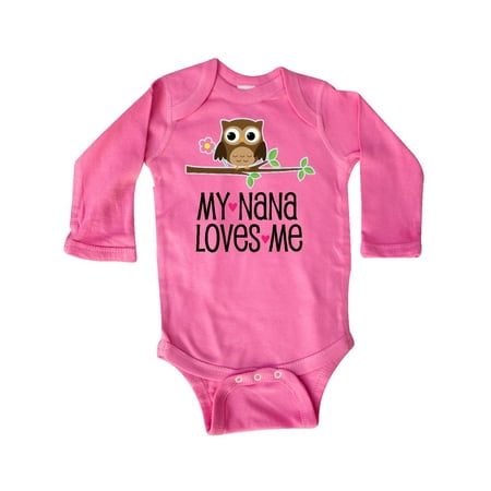 Inktastic My Nana Loves Me Owl Gift Baby Girl Long Sleeve Bodysuit
Inktastic My Nana Loves Me Owl Gift Baby Girl Long Sleeve Bodysuit