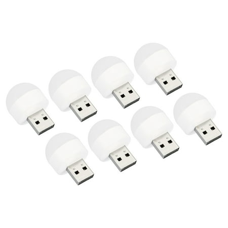 Uxcell Portable 0.5W USB Plugin LED Bulb Mini USB Night Light White Warm White 8 Pack
Uxcell Portable 0.5W USB Plugin LED Bulb Mini USB Night Light White Warm White 8 Pack
