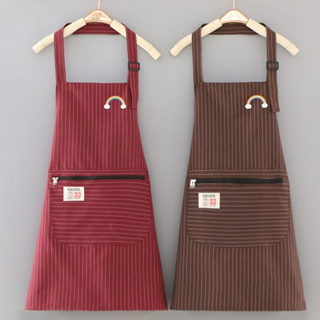 GROFRY 1Pc/1 Set Sleeveless Garden Apron Japanese Style Zipper Pocket Adjustable Strap Waterproof Oilproof Stripe Print Kitchen Apron for Home
GROFRY 1Pc/1 Set Sleeveless Garden Apron Japanese Style Zipper Pocket Adjustable Strap Waterproof Oilproof Stripe Print Kitchen Apron for Home