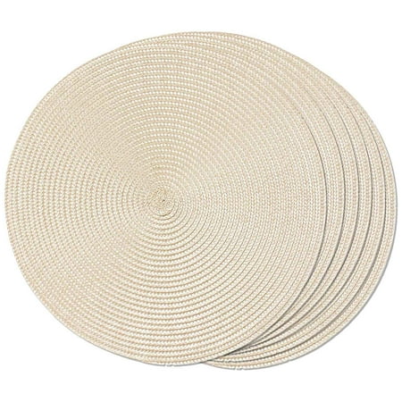 Round Braided Placemats Set of 6 Table Mats for Dining Woven Washable Non-Slip Place Mats 15 Inch(Beige)
Round Braided Placemats Set of 6 Table Mats for Dining Woven Washable Non-Slip Place Mats 15 Inch(Beige)