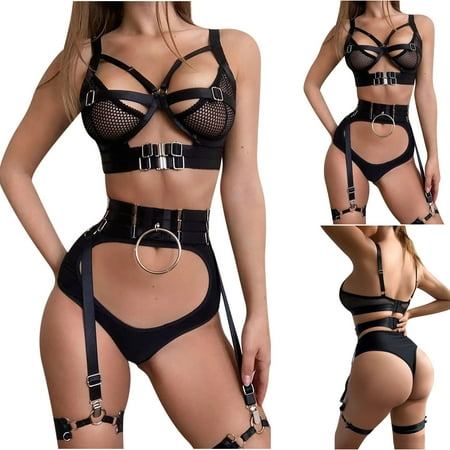EQWLJWE Sexy Lingerie for Women Women s High-quality Black Garter Steel Ring Sexy Sexy Underwear Three-piece Body Shaping Split Suit
EQWLJWE Sexy Lingerie for Women Women s High-quality Black Garter Steel Ring Sexy Sexy Underwear Three-piece Body Shaping Split Suit