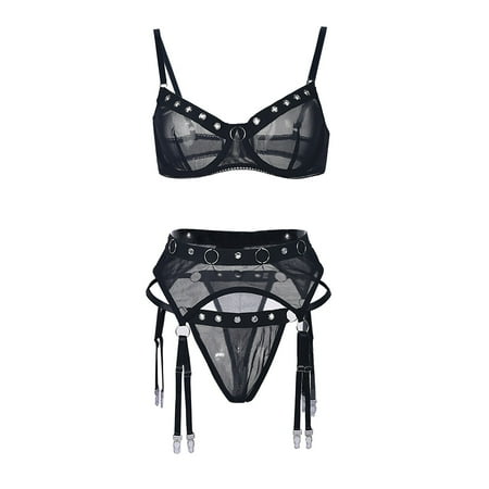 ZMHEGW Womens Lingerie Set Lace Outfit Bra And Pantie Nightie Garter Lingerie For Women Sheer Matching 3 Piece Lingerie Set Sex Lingerie
ZMHEGW Womens Lingerie Set Lace Outfit Bra And Pantie Nightie Garter Lingerie For Women Sheer Matching 3 Piece Lingerie Set Sex Lingerie
