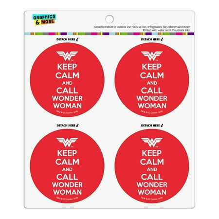 Wonder Woman Keep Calm and Call Refrigerator Fridge Locker Vinyl Circle Magnet Set
Wonder Woman Keep Calm and Call Refrigerator Fridge Locker Vinyl Circle Magnet Set